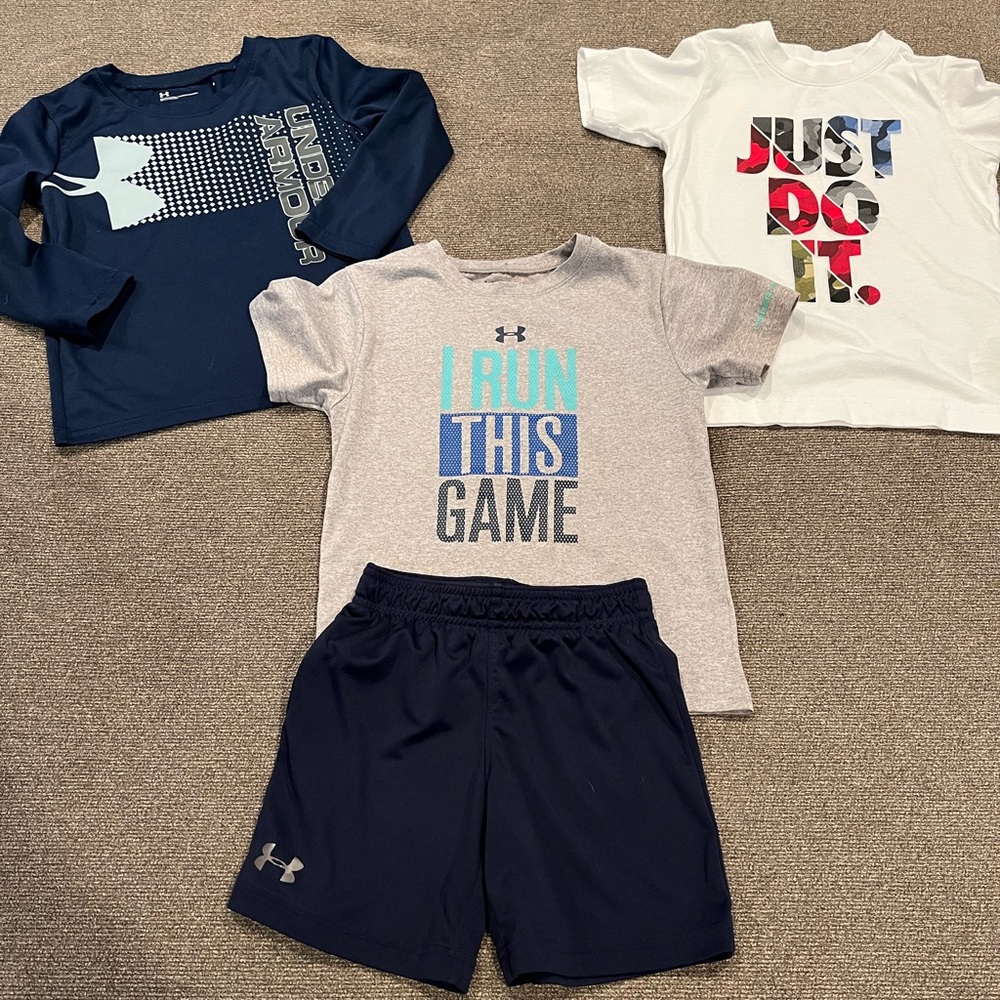 4 pc Under Armour bundle boys size 4